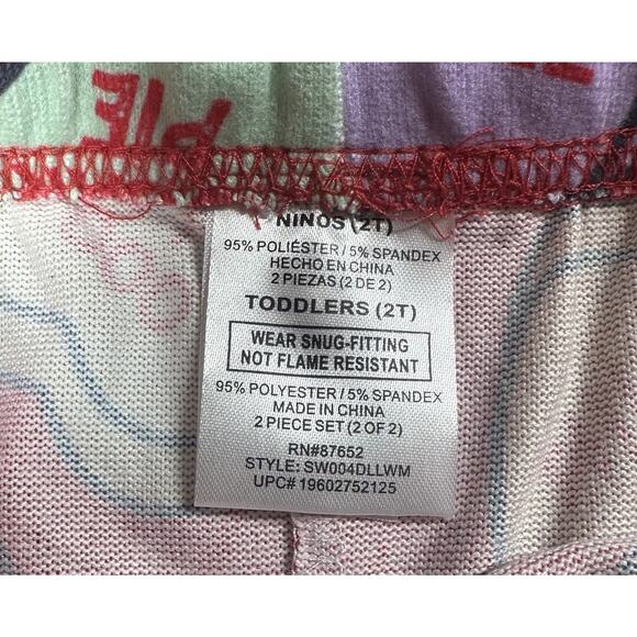 Sweethearts Toddler Unisex Valentines Day Pajama Set 2T Boys Girls NEW Soft - Picture 7 of 7